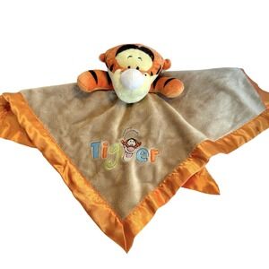 Disney Baby Winnie The Pooh Tigger Security Blanket Lovey Blankie Plush
